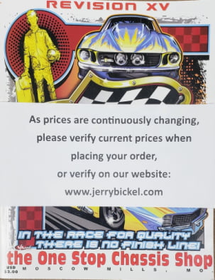 Jerry Bickel Product Catalog